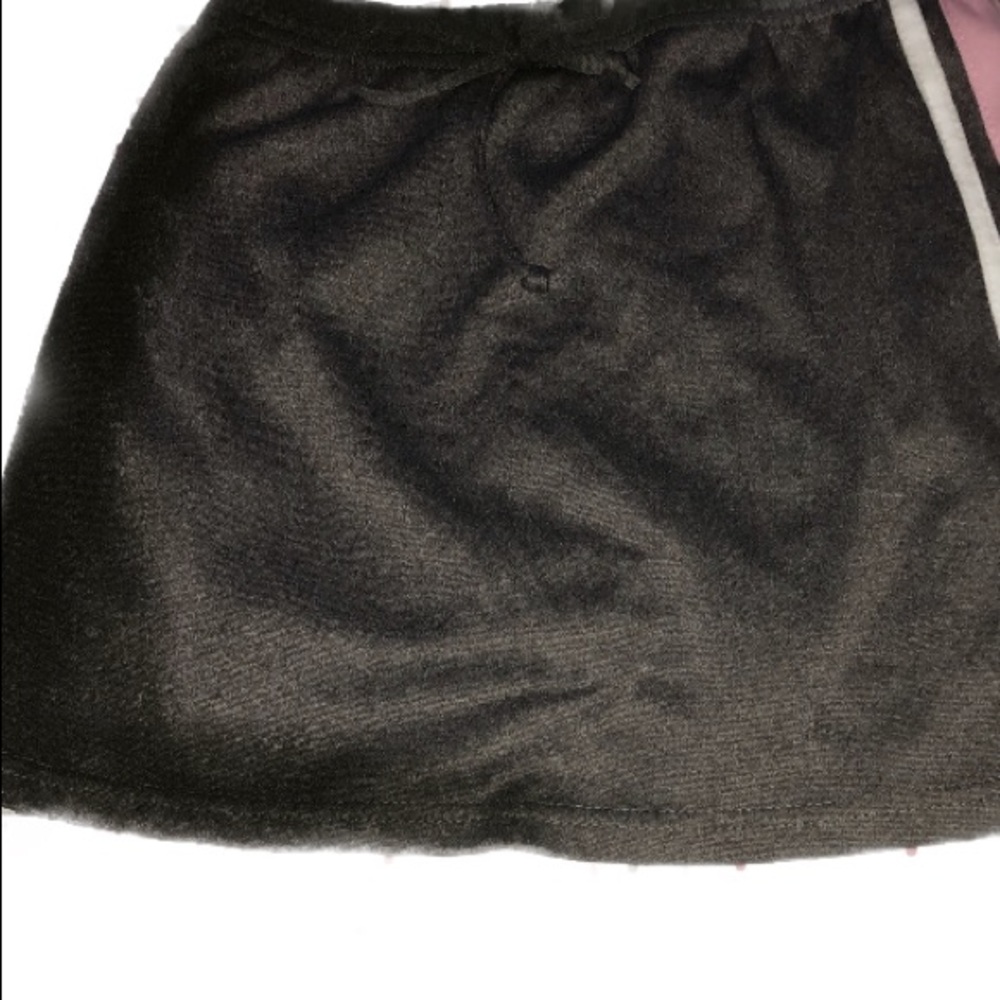 Black striped skirt